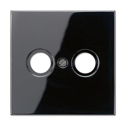 Ls 990 Tv Sw Nero Placca Per Interruttori E Coperchio Per Presa - Foto 1