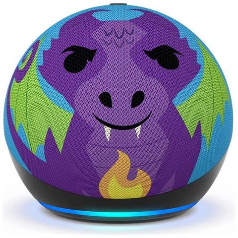 Amazon Echo Dot Kids (5a Generazione) Dragon Theme - B09l58qfky - Foto 2