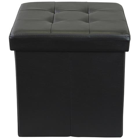 Zara - Pouf Quadrato In Ecopelle - Foto 4