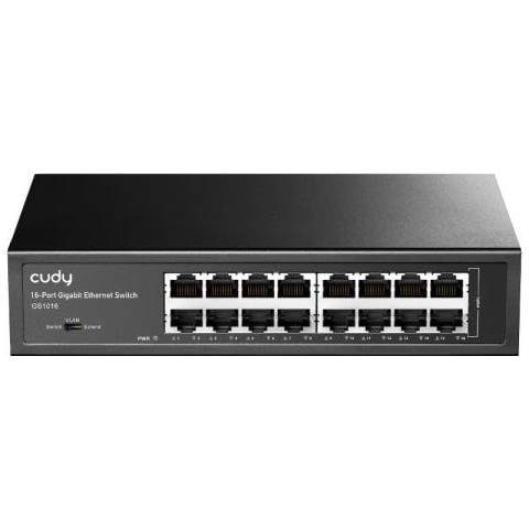 Switch Gigabit Ethernet GS1016 con 16 Porte Colore Nero - Foto 1