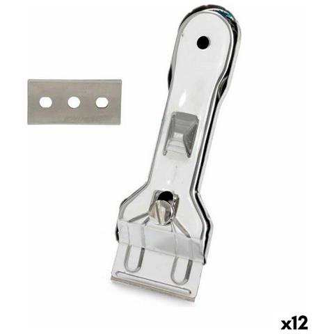 Raschietto Per Vetroceramica Argentato Metallo 13,5 X 4,5 X 1 Cm (12 Unità) - Foto 1