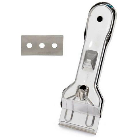 Raschietto Per Vetroceramica Argentato Metallo 13,5 X 4,5 X 1 Cm (12 Unità) - Foto 3