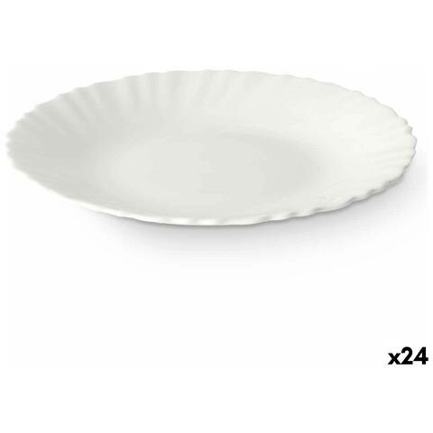 Piatto Da Dolce Bianco Vetro 19 X 2 X 19 Cm (24 Unità) - Foto 1