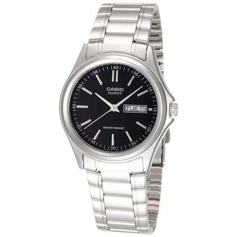 Orologio Unisex Date Nero Argentato (ø 35 Mm) - Foto 1
