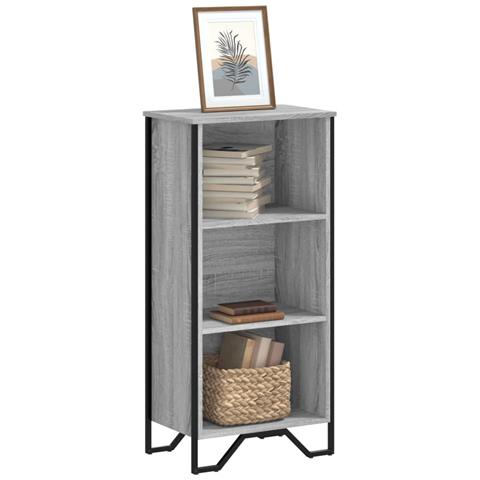 Libreria Grigio Sonoma 50x31x106 Cm In Legno Multistrato - Foto 1