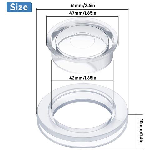 Set Anello E Tappo Per Il Foro Dell'ombrello Transparent - Foto 4