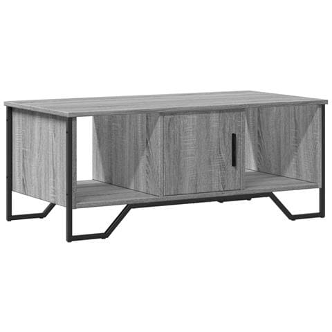 Tavolino Da Salotto Grigio Sonoma 100x51x40cm Legno Multistrato - Foto 2