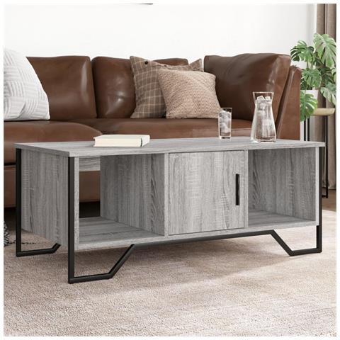 Tavolino Da Salotto Grigio Sonoma 100x51x40cm Legno Multistrato - Foto 1