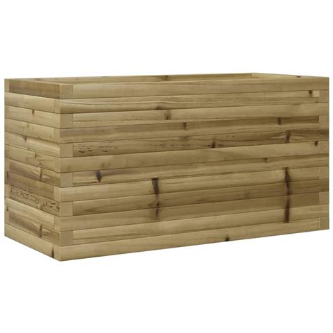 Fioriera Da Giardino 90x40x46 Cm In Legno Di Pino Impregnato - Foto 2