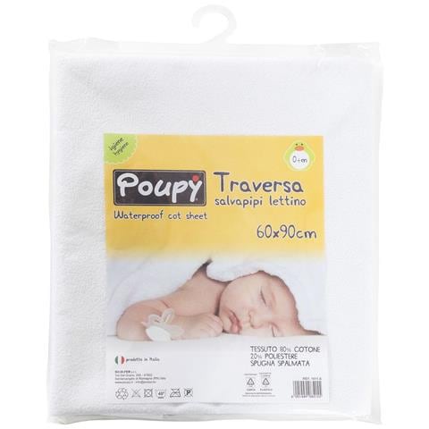 Traversa Salvapipã¬ Per Lettino Per Neonati Realizzata In Cotone E In Pvc. - Foto 1