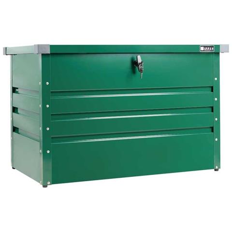 Contenitore Box In Metallo Verde Da Giardino 100x61x62 Cm Zi-gab100gr - Foto 1