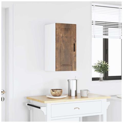 Pensile Da Cucina Porto Rovere Fumo In Legno Multistrato - Foto 1