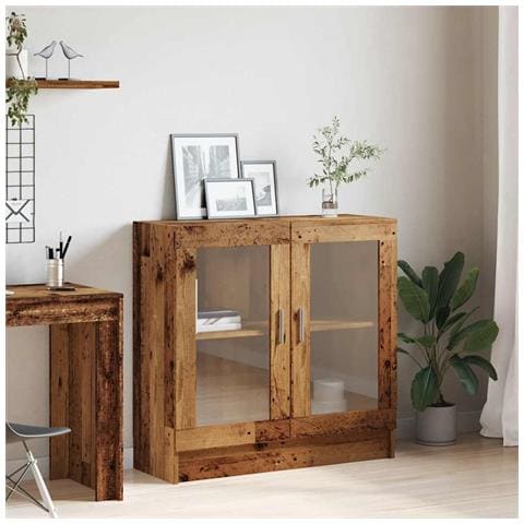 Libreria Legno Antico 82,5x30,5x80 Cm In Truciolato - Foto 3