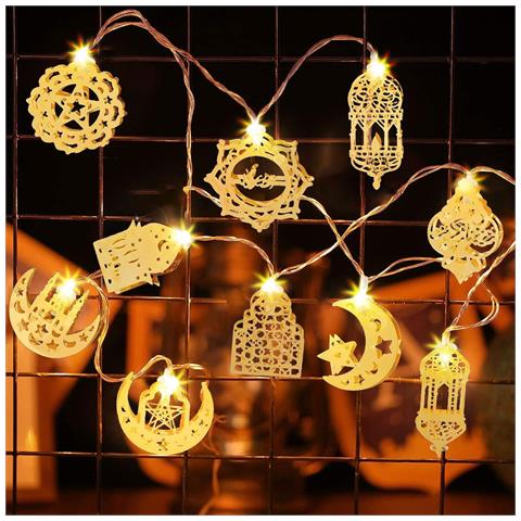 Catena Di Luci Led Decorativa Per Ramadan - Illuminazione Festiva Eid Mubarak 1,5m - Foto 1