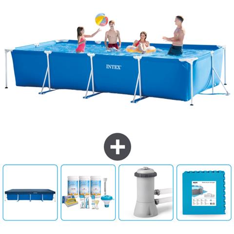 Piscina Fuori Terra - Rettangolo - 450x220x84 Cm - Blu - Include Accessori Coordinati Cb2 - Foto 1