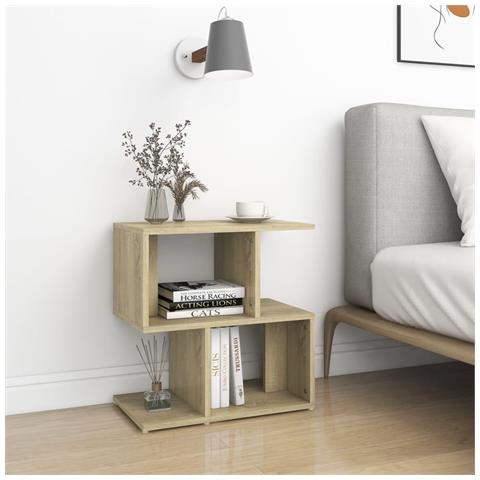 Comodini 2pz Rovere Sonoma 50x30x51,5 Cm In Legno Multistrato - Foto 7