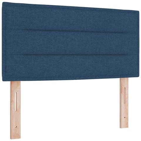 Testiera vitaXL Design Linee Blu 100 cm in Tessuto - Foto 1