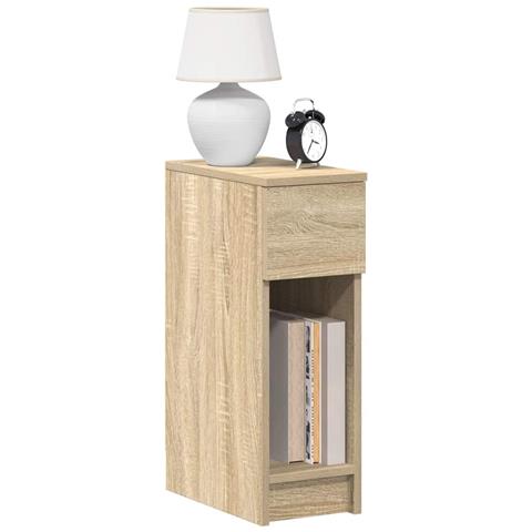 Comodino con Cassetto Rovere Sonoma 20x36x60 cm - Foto 2