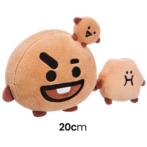 Peluche 20 Cm Modello Shooky Con Piccolo Compagno Ultra-morbido, Marrone - Foto 5