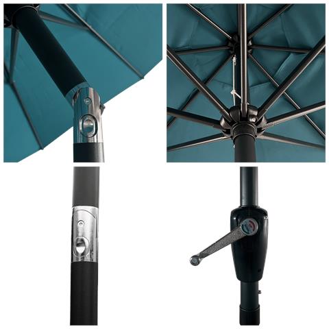 Hapuna Ombrello Rotondo Diritto 3,30m Diametro Blu - Foto 10