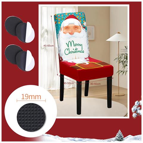 Coprisedia Natalizio Elasticizzato Per Natale - Foto 4