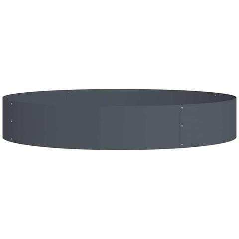 Vaso da giardino Antracite 120 x 120 x 20 cm Acciaio - Foto 1