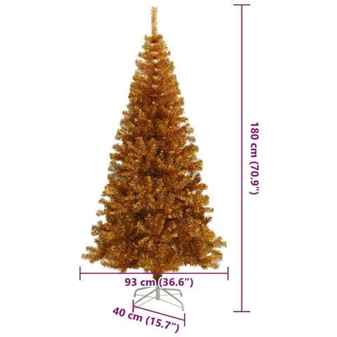 Alberi di Natale artificiali Oro 180 cm PET - Foto 8