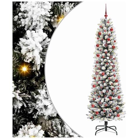 Albero di Natale artificiale con 300 LED Bianco 210 cm - Foto 1