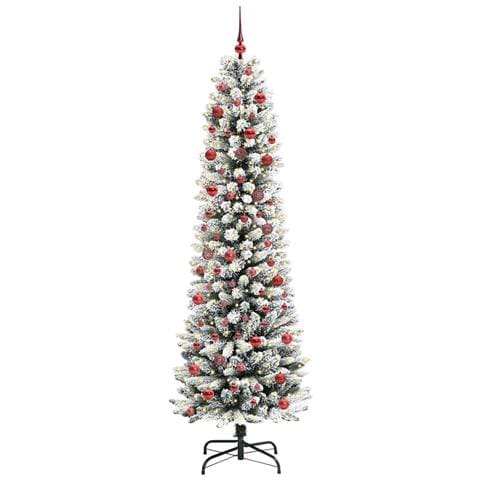 Albero di Natale artificiale con 300 LED Bianco 210 cm - Foto 2