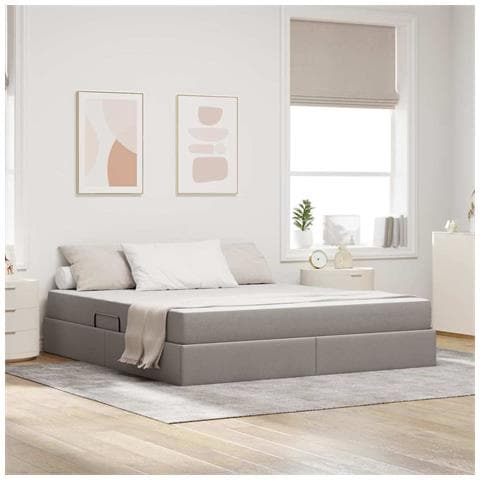 Letto con contenitore e materasso Talpa 160 x 200 cm Poliestere - Foto 2