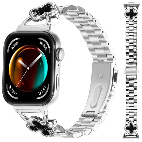 Elegante Cinturino A Quadrifoglio Compatibile Con Huawei Fit 3/fit 4/4 Pro - Foto 1