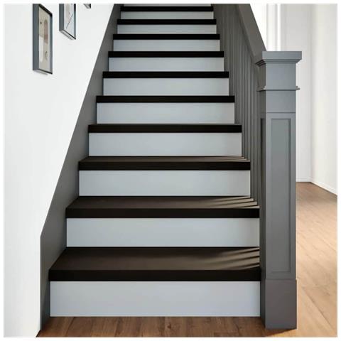 Gradini 16 pz Marrone Scuro 70x30x2 cm Legno Massello Rovere - Foto 2