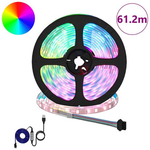 Striscia LED 12 pcs Nero e trasparente 5100 mm Rame e plastica - Foto 2