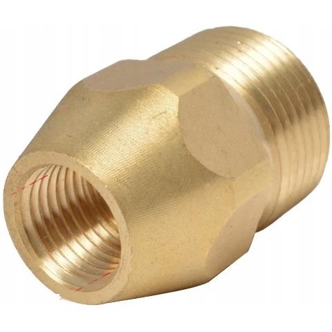 Adattatore M22x1.5m - G1/4f | Riduzione In Ottone Per Idropulitrici | Compatibile Con Kärcher /kranzle | Protezione Esagonale - Foto 1