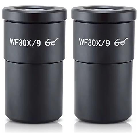 Set Di Oculari Grandangolari Wf30x / 9 - Ingrandimento 30x | Campo Visivo 9 Mm | Regolazione Diottrie | Per Microscopi Stereoscopici E Trinoculari - Foto 1