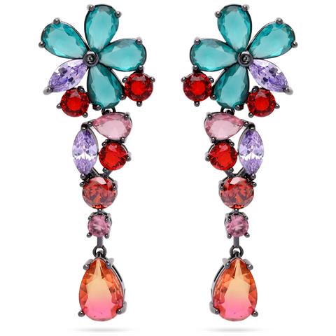Orecchini a Goccia Floreali Multicolori - Foto 5