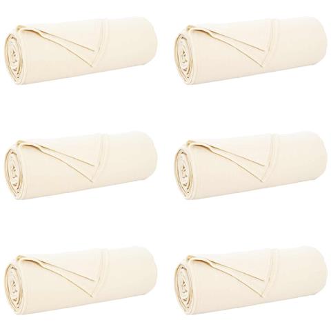 Coperte da Pile 6 pcs Crema 350 x 270 cm Panno - Foto 1