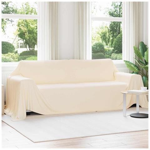 Coperte da Pile 6 pcs Crema 350 x 270 cm Panno - Foto 2