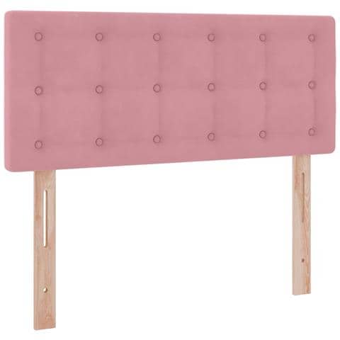 Letto con Contenitore con materasso Rosa 120 x 200 cm Velluto - Foto 9