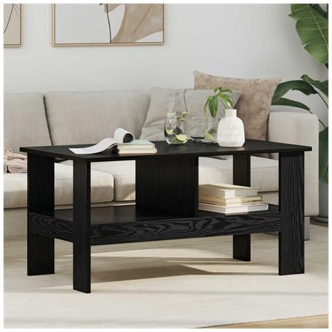 Tavolino da salotto Rovere Nero 90 x 50 x 45 cm - Foto 2