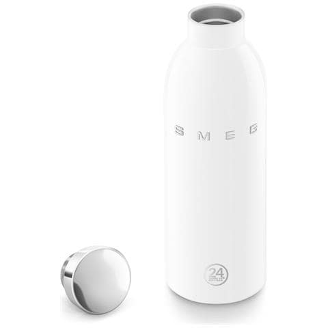 WBF01WH borraccia Uso quotidiano 500 ml Acciaio inox, Silicone Bianco - Foto 5