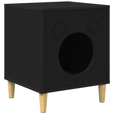 Casa per Gatti Nero 42,5 x 40 x 53 cm Legno multistrato - Foto 1