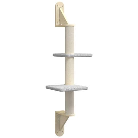 Albero per Gatti con Tiragraffi a Parete Grigio Chiaro 108 cm - Foto 1