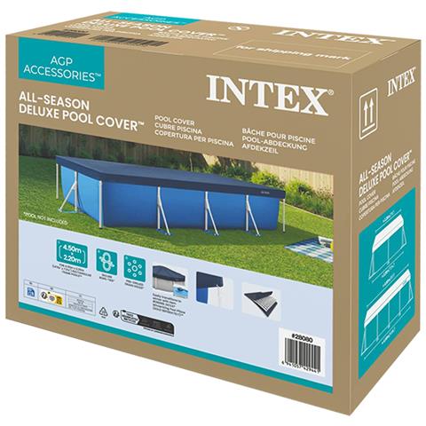Copertura per piscina 450 x 220 cm Rettangolare PVC e PET - Foto 2