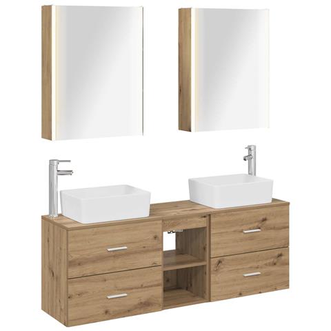 Set di mobili per il bagno 5 pcs Rovere Artigianale - Foto 1