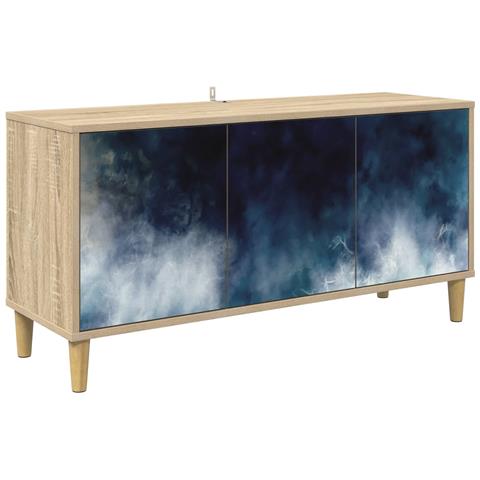 Mobile TV RAALTE 102 x 33 x 50 cm Sonoma Legno ingegnerizzato - Foto 1