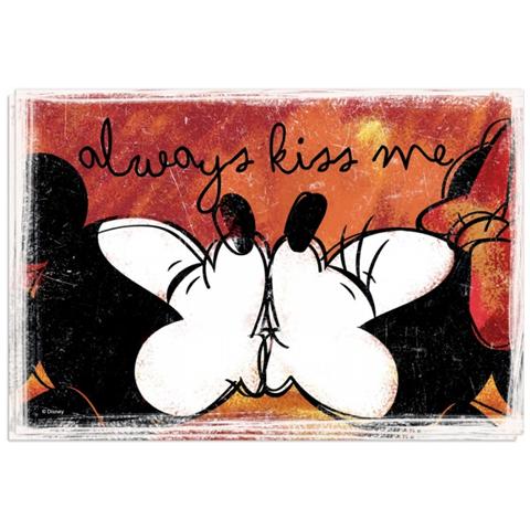 Set 2 Tovagliette Lavabili Rosse Mickey Love - Foto 1