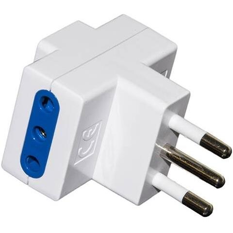 Adattatore 1 Spina Italiana 10a + 3 Prese 10a - Foto 1