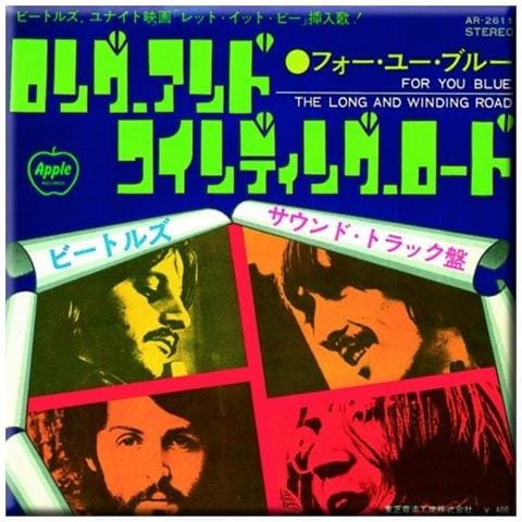 Beatles (the) : For You Blue / The Long And Winding Road Japan Release (magnete Metallo) - Foto 1