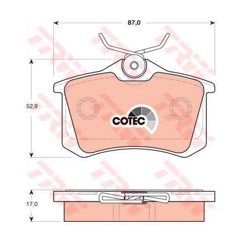 Kit Pastiglie Freno Gdb1504 - Foto 3